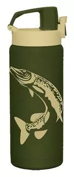 Термокружка Арктика 702-500, 0.5л, болотный/рисунок (702-500W/SWAM)