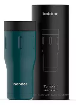 Термокружка Bobber Tumbler-470, 0.47л, темно-бирюзовый (TUMBLER-470/TEAL)