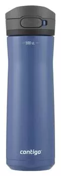 Термокружка Contigo Jackson Chill 2.0, 0.59л, голубой/черный (2156440)