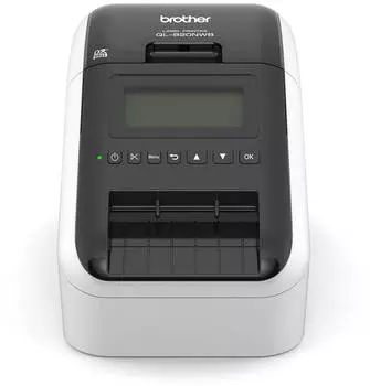 Термопринтер Brother QL820-NWB серебристый (QL820NWBR1)