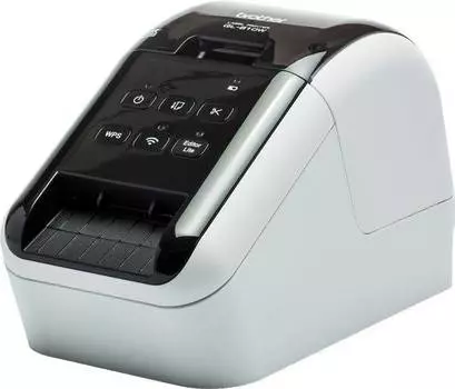 Термопринтер Brother QL-810W серебристый/черный (QL810WR1)