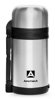 Термос Арктика 201-1000, 1л, серебристый/черный (201-1000/SIL)
