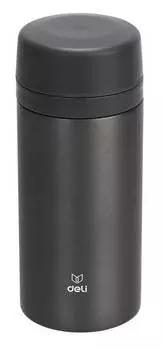 Термос Deli 17657dk-gray, 0.42л, темно-серый