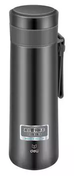 Термос Deli 6143, 0.48л, темно-серый