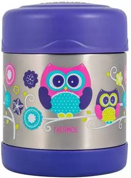 Термос Thermos F3008OW, 0.29л, фиолетовый/рисунок (156655)