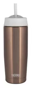 Термостакан Thermos TS-403, 0.47л, кофейный/белый (157560)