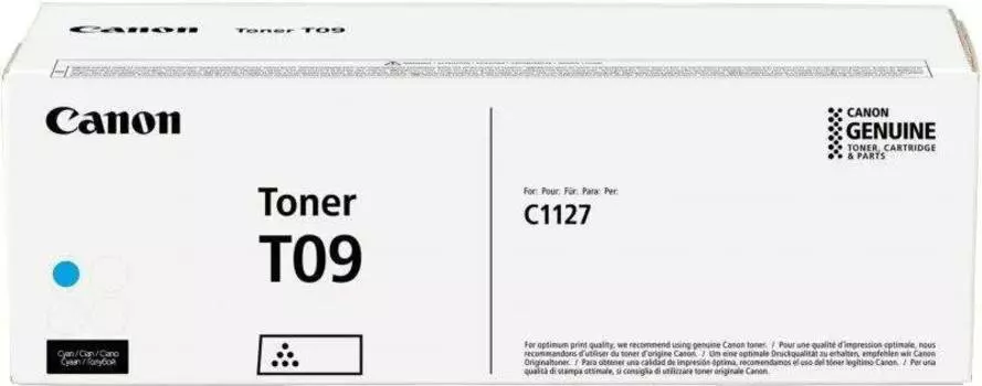 Тонер для копира Canon T09 CY голубой (3019C006)
