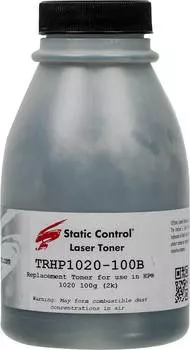 Тонер для принтера Static Control TRHP1020-100B черный 100 грамм