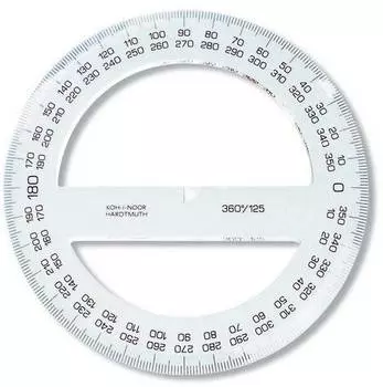 Транспортир Koh-I-Noor 746328 прозрачный (074632800000)