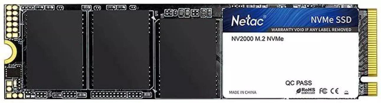 Твердотельный накопитель Netac NV2000 256ГБ, M.2 2280, PCI-E 3.0 x4, M.2 NT01NV2000-256-E4X