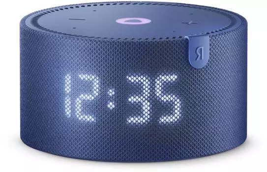 Умная колонка Yandex Станция Мини с часами, 10Вт, синий (yndx-00020b)