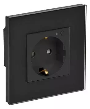 Умная розетка IEK iTeq Smart черный (it-r16sfwbg-k02)