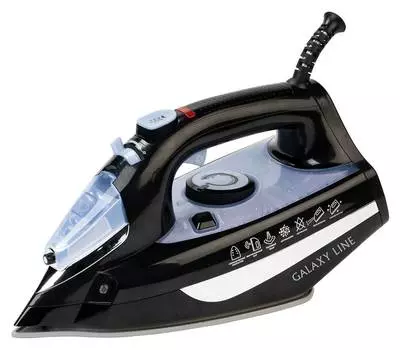 Утюг Galaxy Line GL 6129 черный/голубой (ГЛ6129Л)