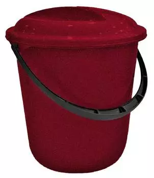 Ведро Svip Классика 10л. пластиковое с крышкой (sv4075бр)