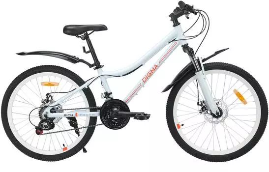 Велосипед горный Digma Rich белый (rich-24/12-al-s-wh)