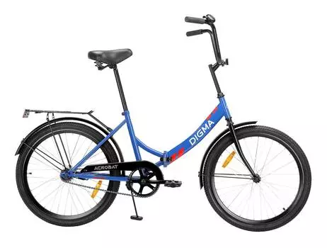 Велосипед городской складной Digma Acrobat синий (acrobat-24/16-st-r-bl)