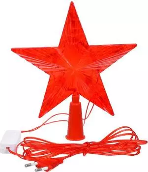 Верхушка на елку Vegas 55097 фор.:звезда 10лам. ПВХ/медь (плохая упаковка)