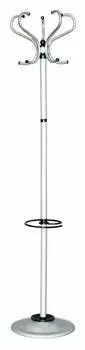 Вешалка напольная Бюрократ Алюма-ФЗ серебристый (алюма-фз/aluminium)