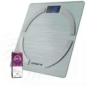 Весы напольные электронные Polaris PWS 1886 IQ Home серебристый (pws 1886)