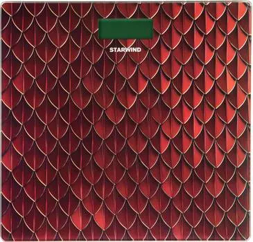 Весы напольные электронные Starwind SSP6035 рисунок/красный