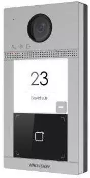 Видеопанель Hikvision DS-KV8113-WME1(B) серебристый