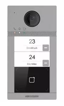 Видеопанель Hikvision DS-KV8213-WME1(B) серый