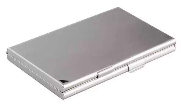 Визитница Durable Business Card Box Duo серебристый (2433-23)