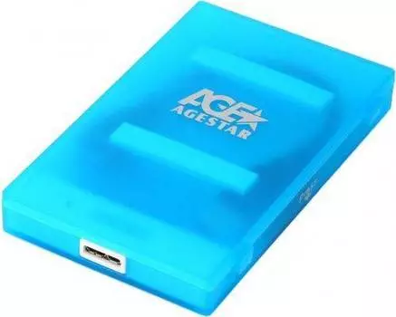 Внешний корпус для HDD/SSD AgeStar 3UBCP1-6G SATA синий