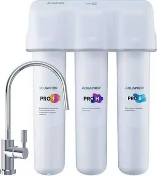 Водоочиститель Аквафор Кристалл Eco H Pro белый, трехступенчатая очистка (212540)