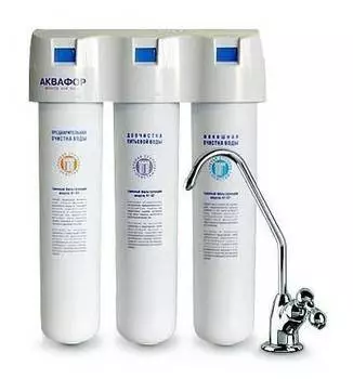 Водоочиститель Аквафор Кристалл, трехступенчатая очистка (205955)