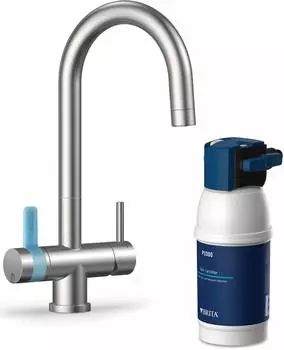 Водоочиститель Brita MyPure P1 + круглый смеситель белый, четырехступенчатая очистка