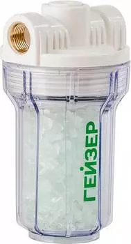 Водоочиститель Гейзер 1ПФД белый, одноступенчатая очистка (32072)