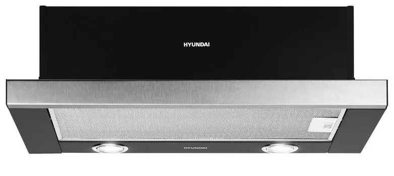 Встраиваемая вытяжка Hyundai HBH 6232 IX нержавеющая сталь/черный