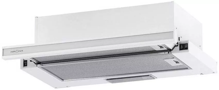 Встраиваемая вытяжка Krona Kamilla 600 Glass белый (00026270)