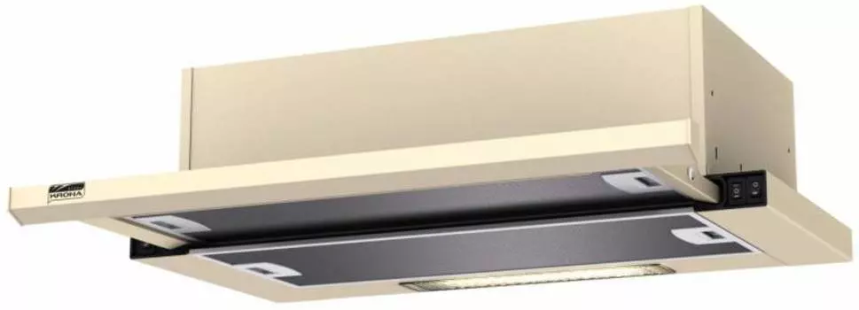 Встраиваемая вытяжка Krona Kamilla 600 slim кремовый (21299)