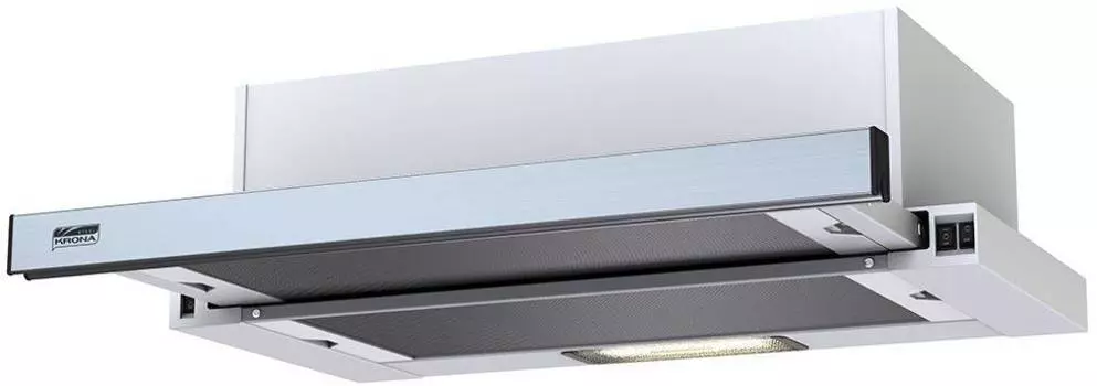 Встраиваемая вытяжка Krona Kerry 600 нержавеющая сталь/белый (00026267)