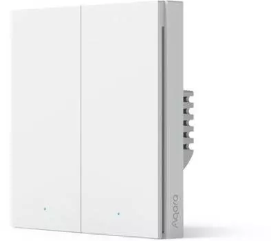 Выключатель Aqara Smart Wall Switch H1 EU 2-хкл. белый (WS-EUK02)