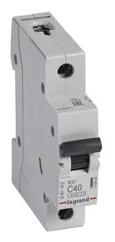 Выключатель автоматический Legrand RX3 419668 40A тип C 4.5kA 1П 230В 1мод