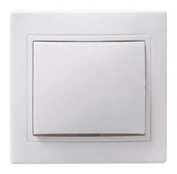 Выключатель IEK Кварта белый (evk10-k01-10-dm)