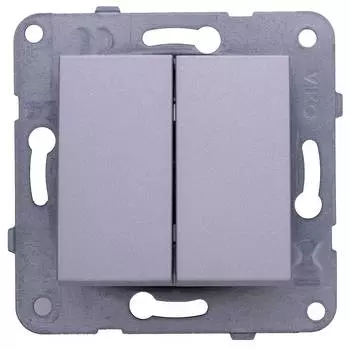 Выключатель Panasonic Karre&amp;Arkedia серебро (wktt00132sl-ru)