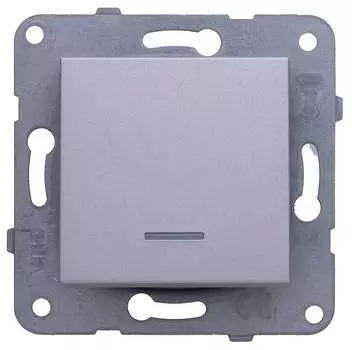 Выключатель Panasonic Karre&amp;Arkedia серебро (wktt00442sl-ru)
