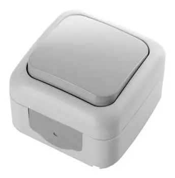 Выключатель Panasonic Palmiye серый глянцевый (90555501-ru)