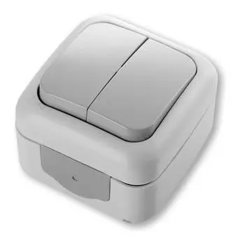 Выключатель Panasonic Palmiye серый глянцевый (90555502-ru)