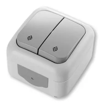 Выключатель Panasonic Palmiye серый глянцевый (90555517-ru)