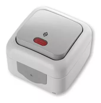 Выключатель Panasonic Palmiye серый глянцевый (90555563-ru)