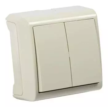 Выключатель Panasonic Vera кремовый глянцевый (90681202-ru)