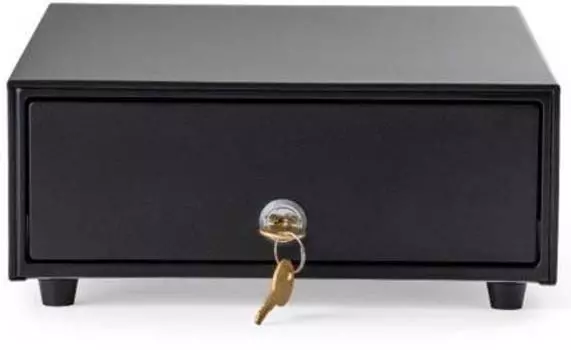 Ящик денеж. Атол SB-245-B черный (44003)