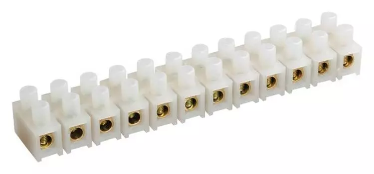 Зажим IEK ЗВИ-5 12 контактов 1.5-4мм2 дл.113мм ш.16мм белый (uzv3-005-04)