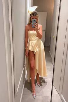 Асимметричная юбка из шелка