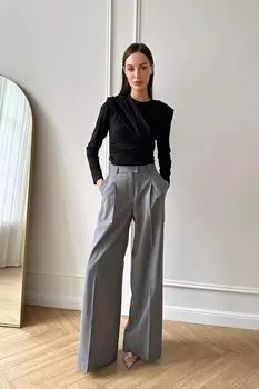 Боди из трикотажа с драпировкой